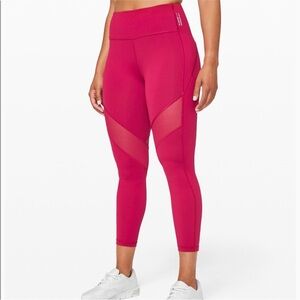 Lululemon Stronger As One Tights 25” Magenda Sz 4